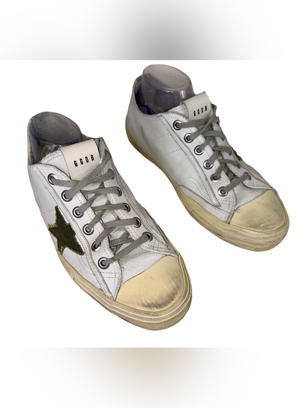 GOLDEN GOOSE VSTAR2 SNEAKERS IN DIRTY WHITE - Picture 2 of 8